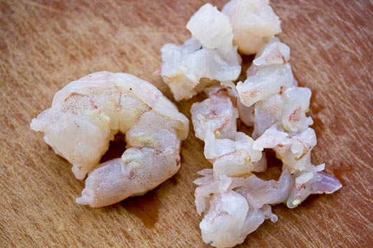 Finely Chopped Shrimp