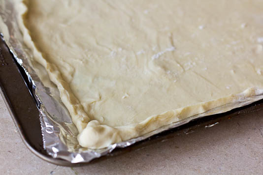 Rolled Pastry Pizza Dough