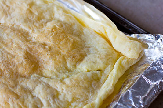 Baked Puffed Pastry Dough