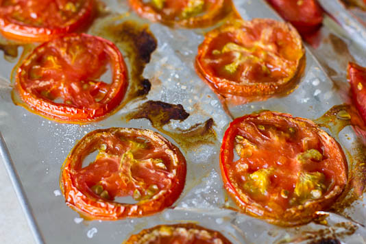 Roasted Sliced Tomatoes