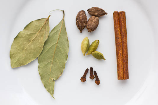 Bay Leaves, Cardamom, Clove, Cinnamon