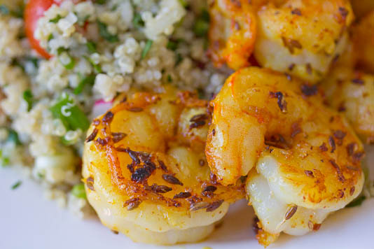 Shrimp With Quinoa