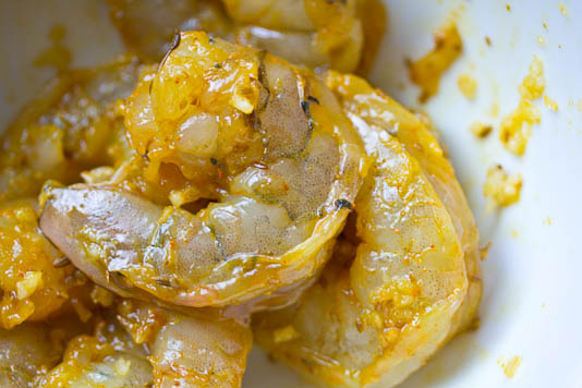 Shrimp With Cumin, Garlic and Turmeric