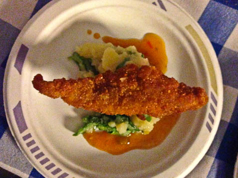 Blaue Gans: Backhendl, Viennese fried chicken