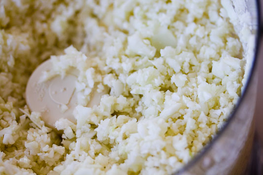 Cauliflower Rice in Food Processor