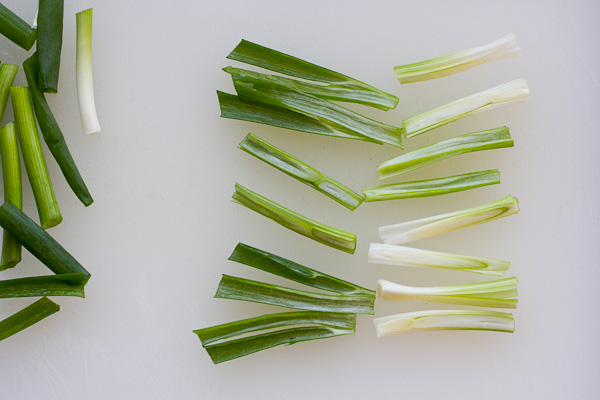 Halved Scallions