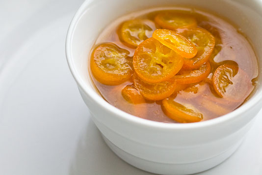 Candied Kumquats with Kumquat Simple Syrup