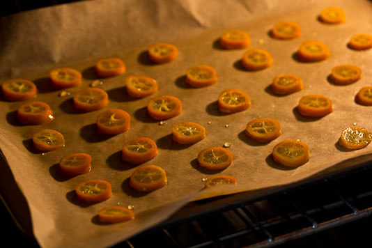 Baked Kumquat Slices