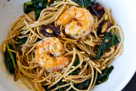 Harissa Shrimp Pasta