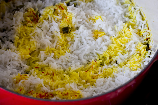 Sabzi Polo: Saffron Rice
