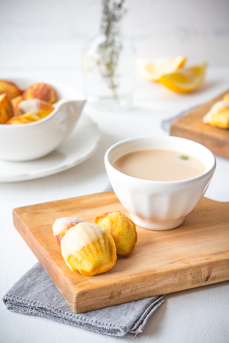 Meyer Lemon-Iced Brown Butter Madeleines from the Bountiful Cookbook