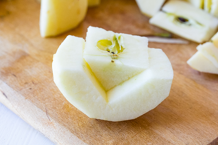 Apple Core with Knife