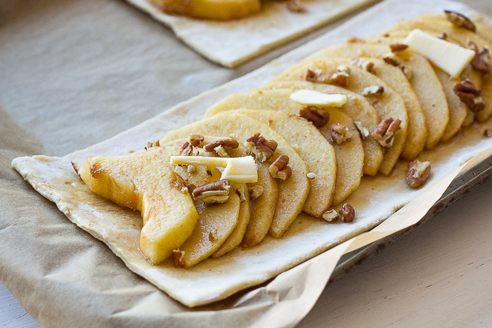 Assembling Apple Tart