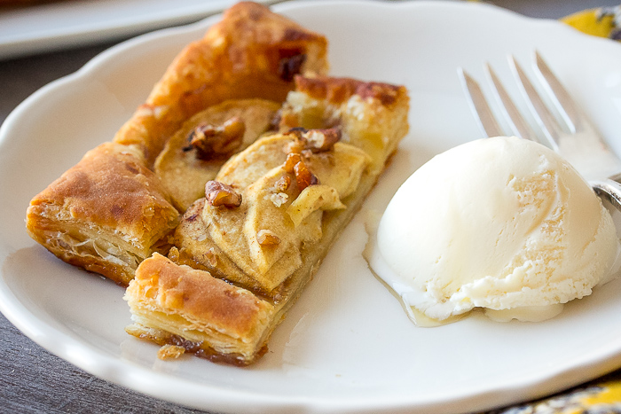 Apple Tart with Ice Cream